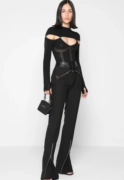 Knitted Cut Out Bodysuit