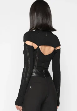 Knitted Cut Out Bodysuit