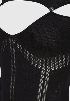 Knitted Cut Out Bodysuit