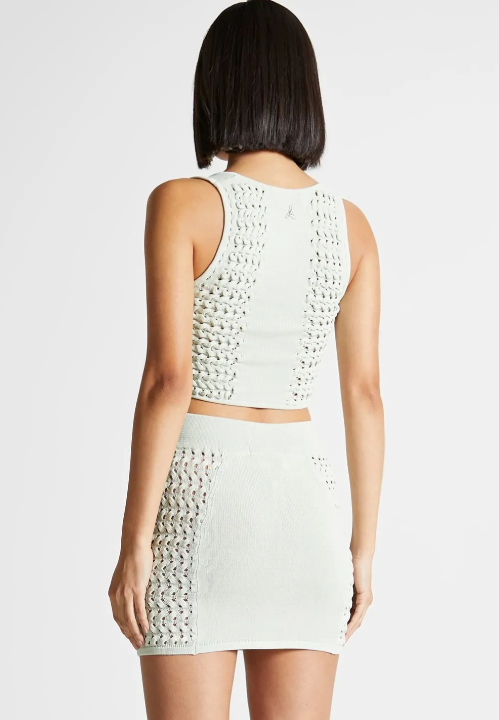 Knitted Lace Up Corset Top