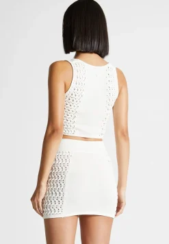 Knitted Lace Up Corset Top