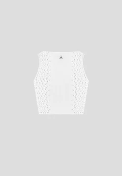 Knitted Lace Up Corset Top