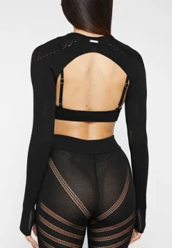 Knitted Sleeve Overlay With Bralette