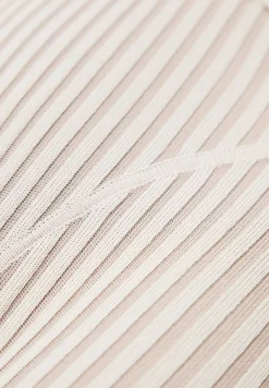 Knitted Two Tone Jumpsuit With Belt