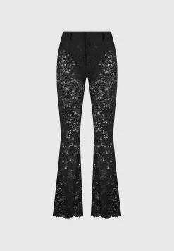 Lace Fit And Flare Trousers