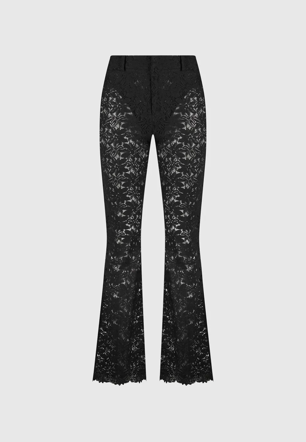 Lace Fit And Flare Trousers