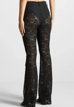 Lace Fit And Flare Trousers