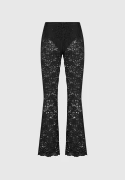 Lace Fit And Flare Trousers