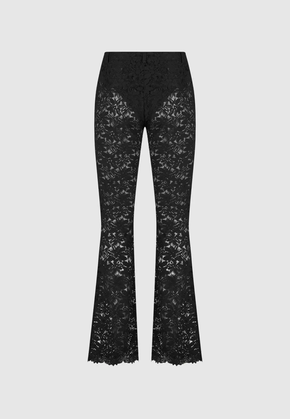 Lace Fit And Flare Trousers