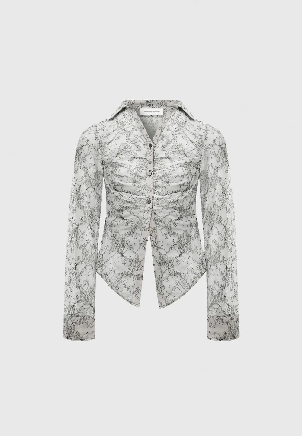 Lace Mesh Contour Shirt