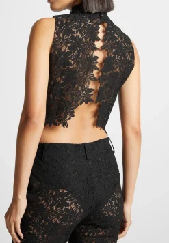 Lace Open Back Top