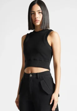Loopback Racer Crop Top