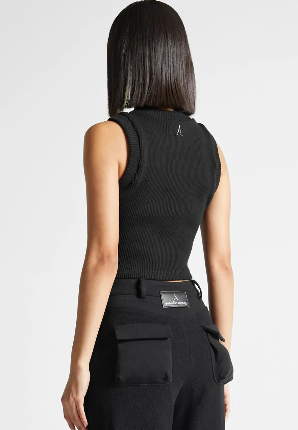 Loopback Racer Crop Top