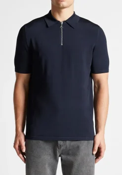 Luxe Polo Top With Zip