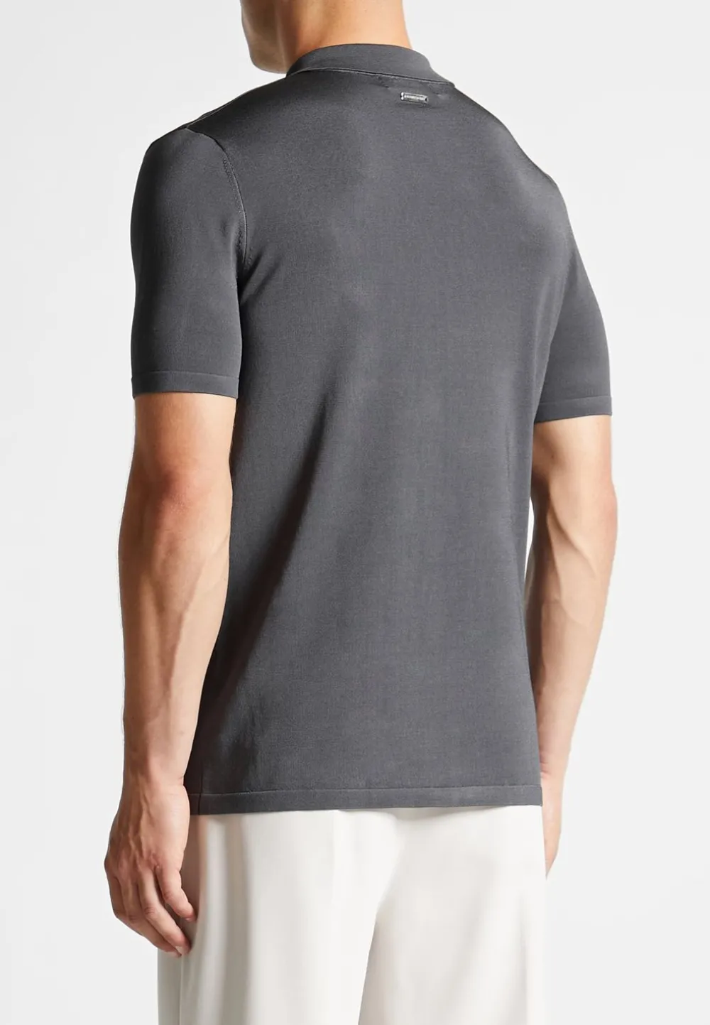 Luxe Polo Top With Zip