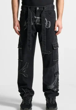 Mdv Rhinestone Eiffel Patch Jeans