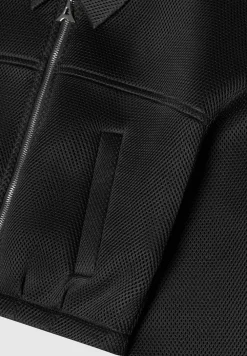 Mesh Bomber Jacket