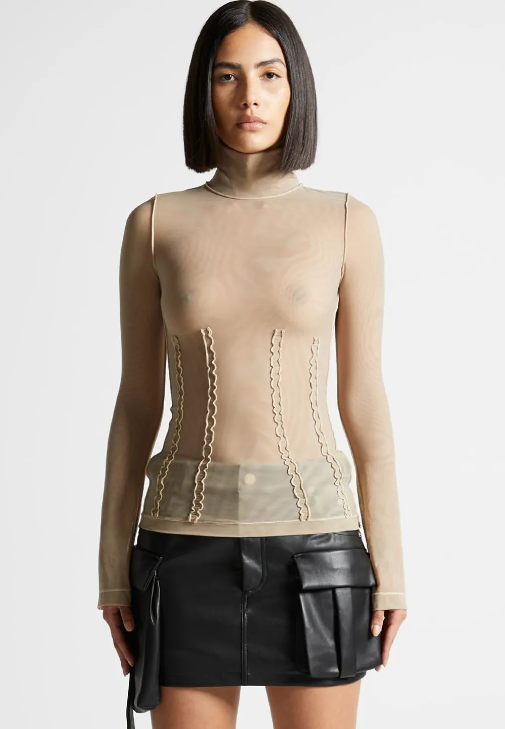 Mesh Double Layer Top