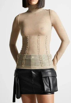 Mesh Double Layer Top