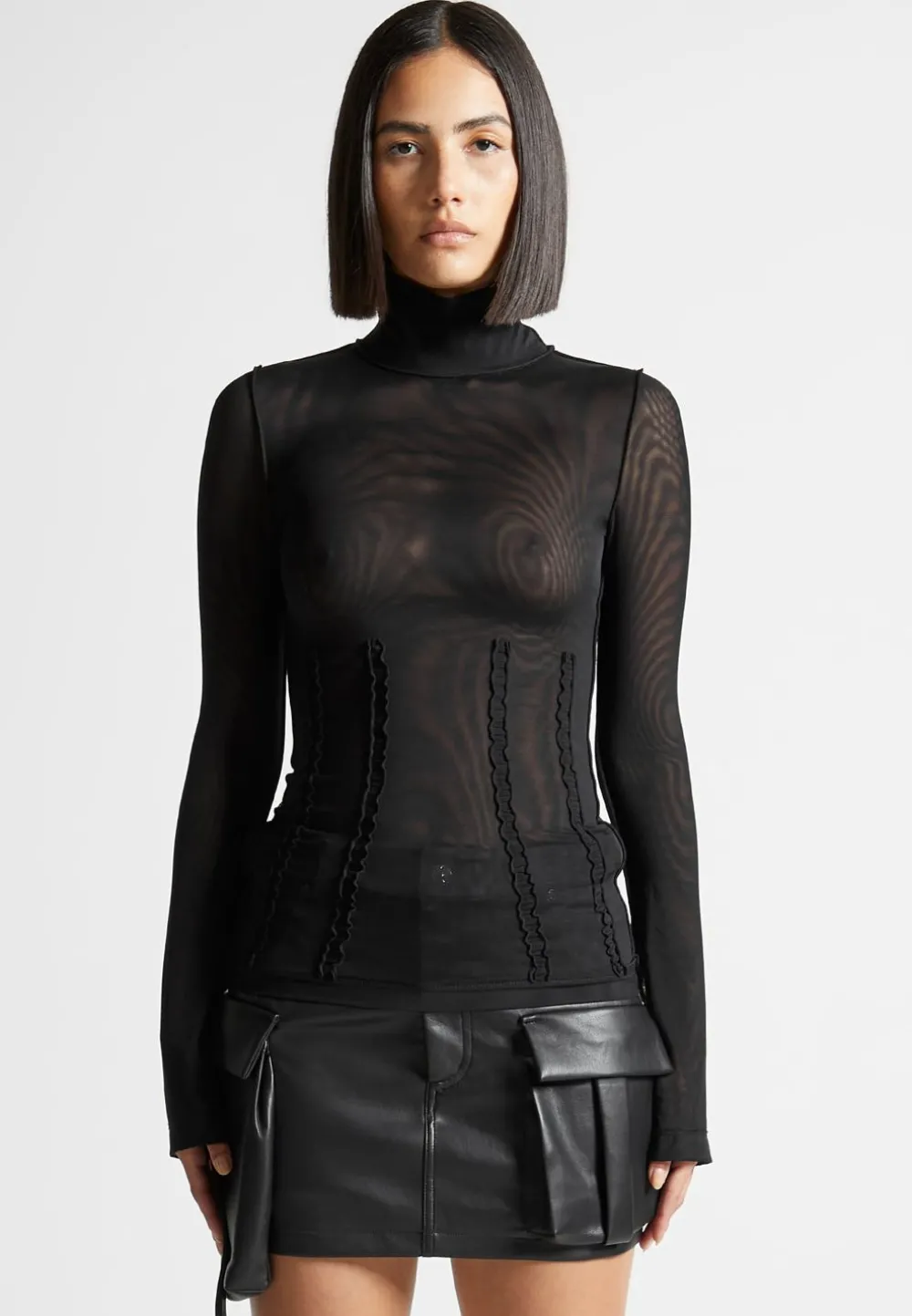 Mesh Double Layer Top