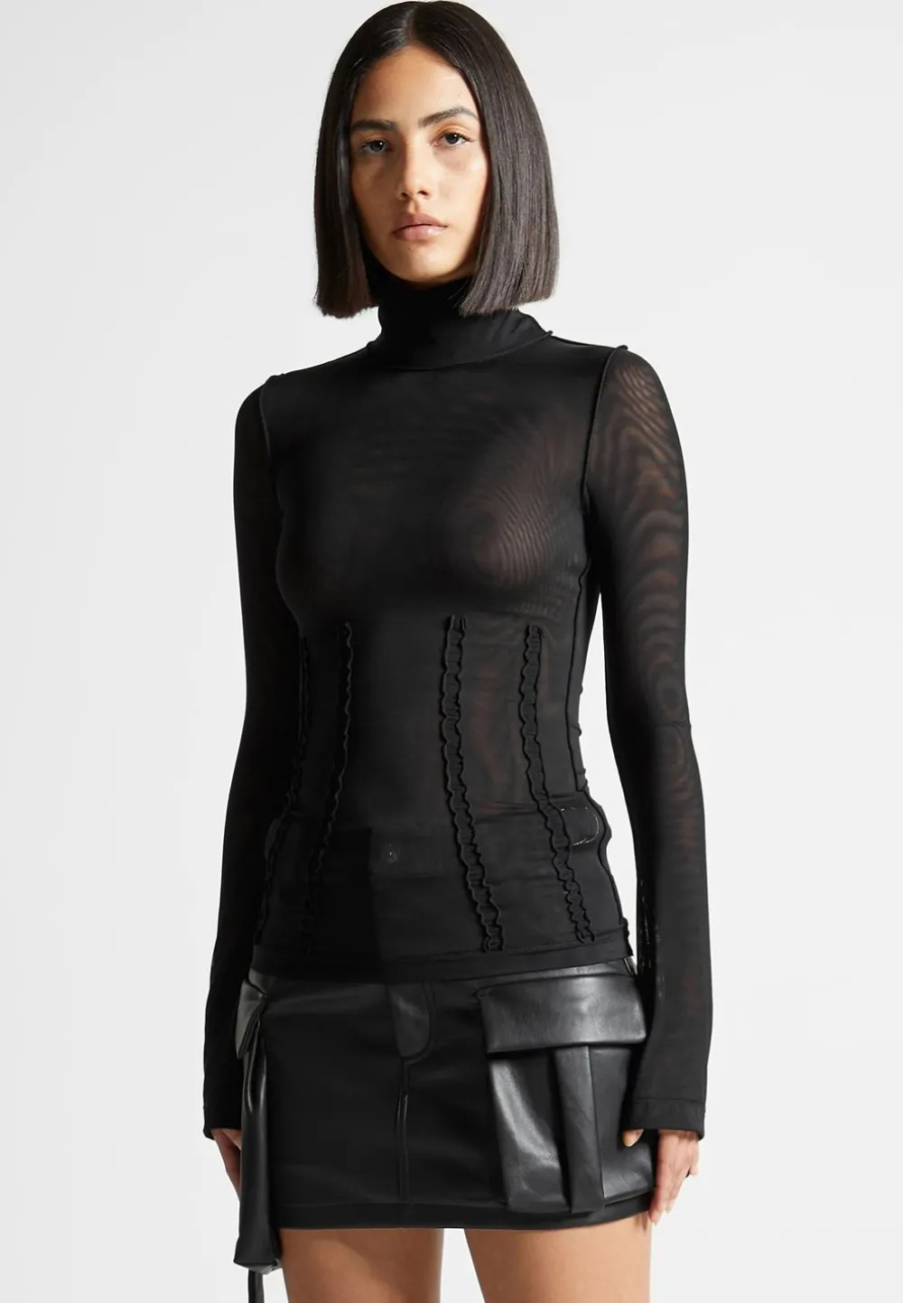 Mesh Double Layer Top