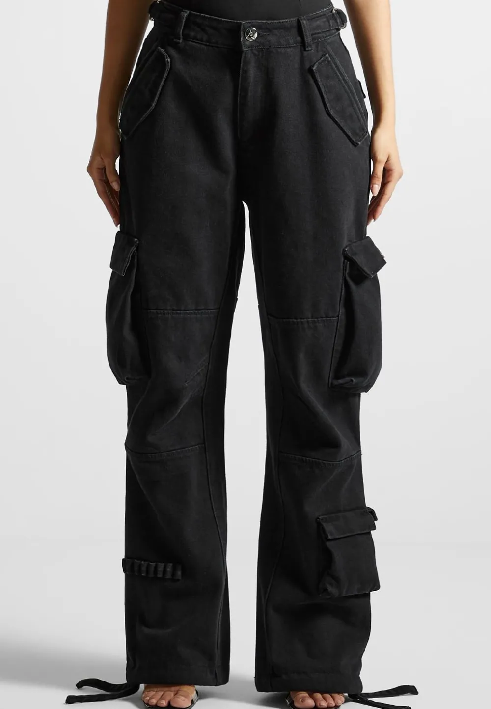 Mid Rise Cargo Pants