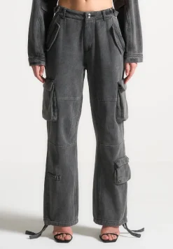 Mid Rise Cargo Pants