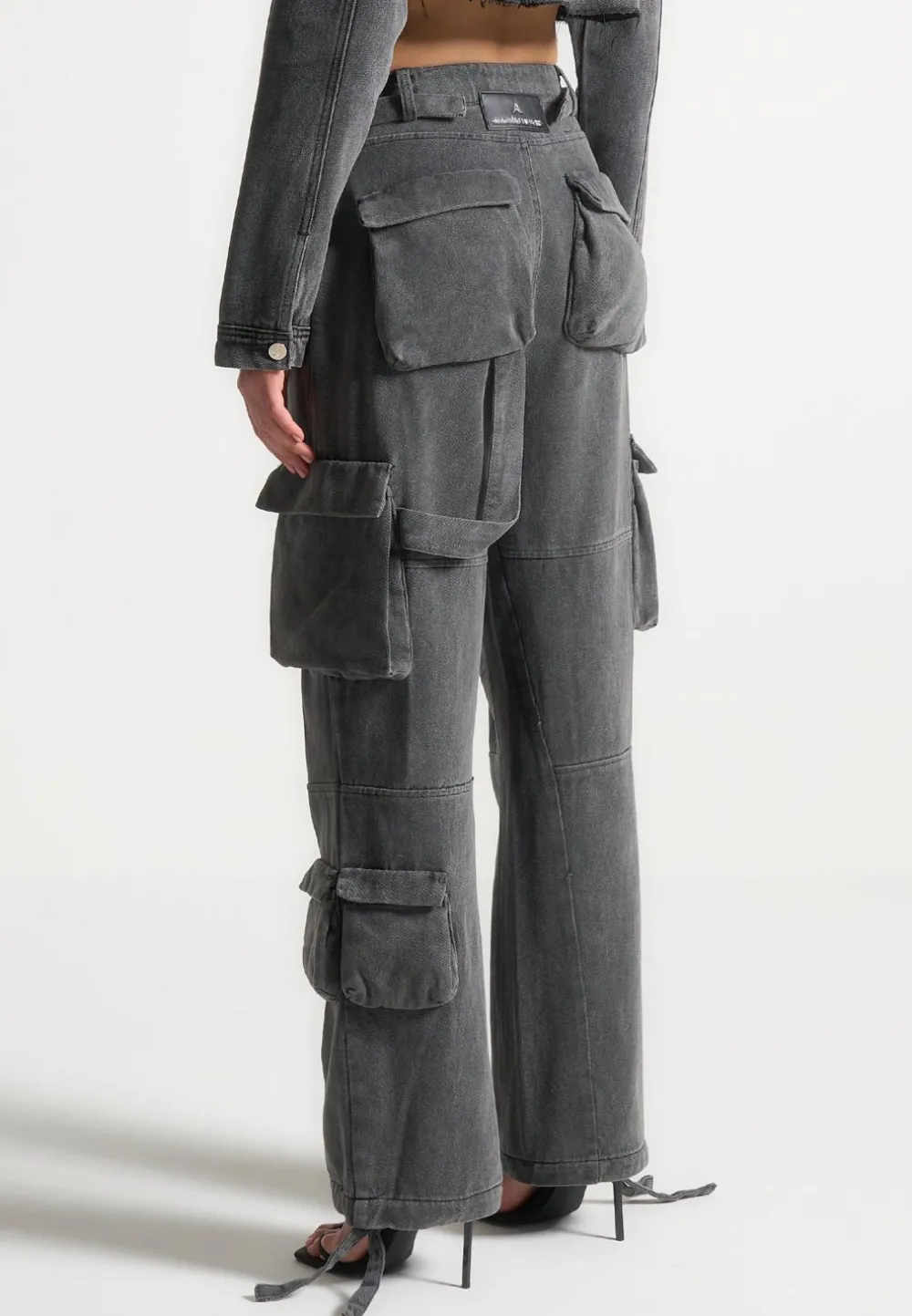 Mid Rise Cargo Pants