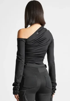 Neoprene Gathered Bodysuit