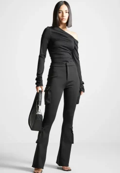 Neoprene Gathered Bodysuit