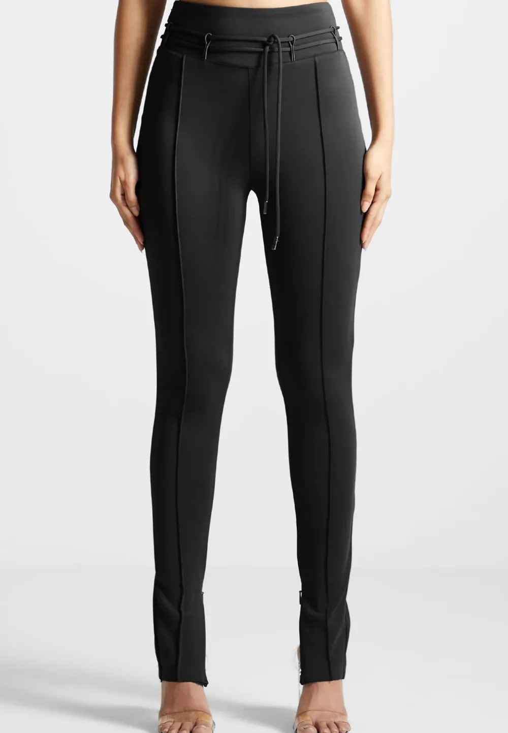 Neoprene Tie Detail Leggings