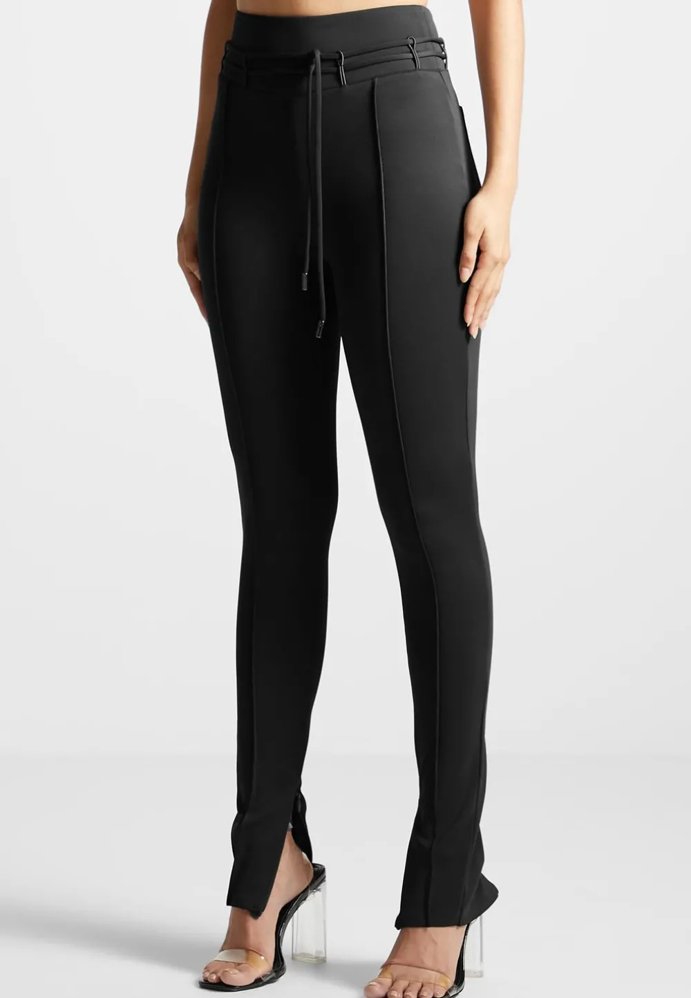 Neoprene Tie Detail Leggings