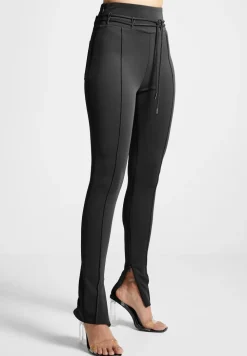 Neoprene Tie Detail Leggings