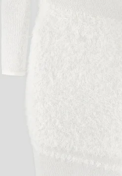 Off Shoulder Knitted Maxi Dress