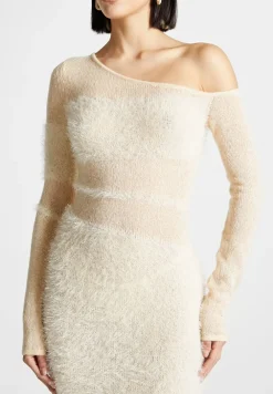 Off Shoulder Knitted Maxi Dress