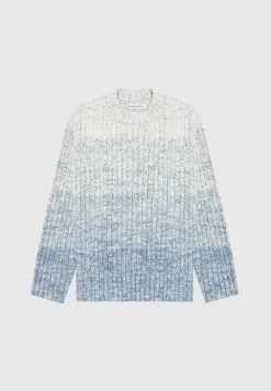 Ombre Chunky Knit Jumper - Off
