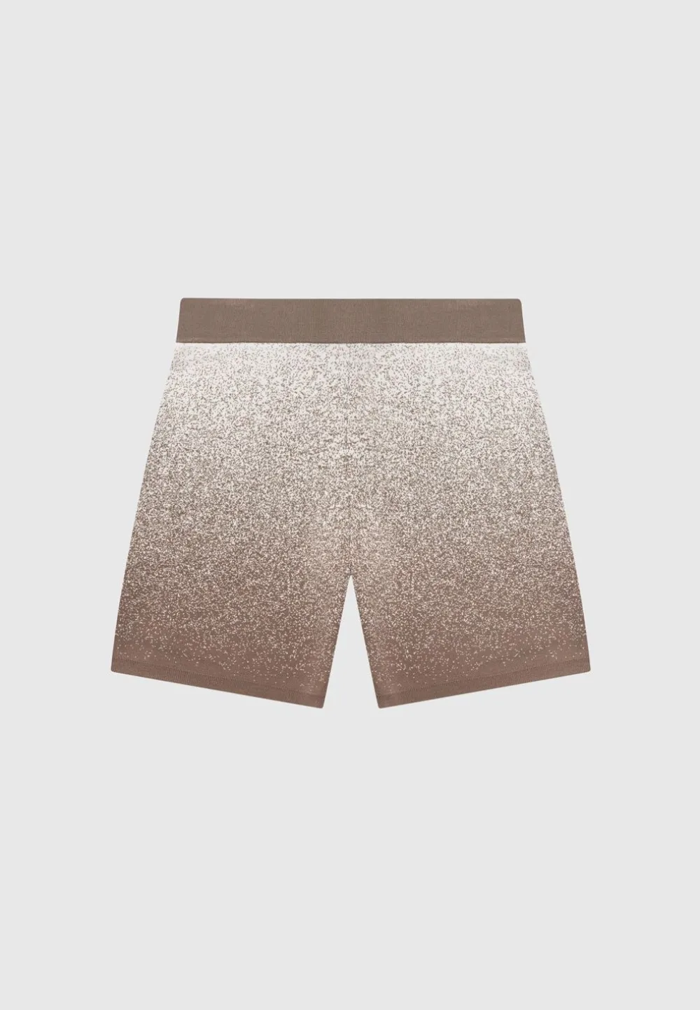 Ombre Knit Shorts - Taupe/White
