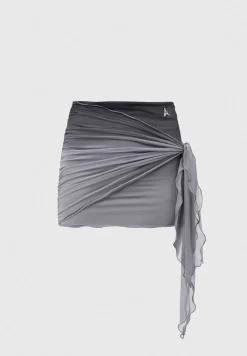 Ombre Mesh Mini Skirt