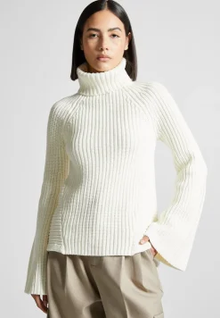 Open Back Knit Roll Neck Jumper
