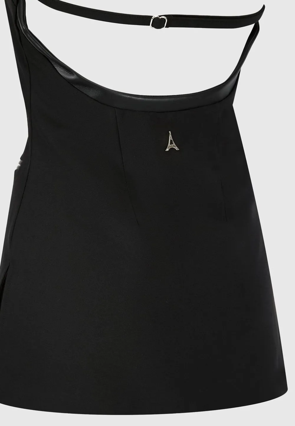 Open Back Waistcoat With Vegan Leather