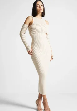 Overlay Knitted Midaxi Dress