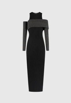 Overlay Knitted Midaxi Dress
