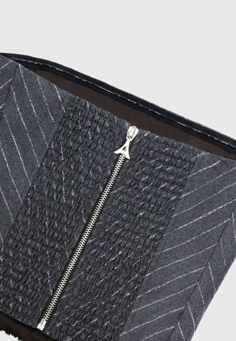 Pinstripe Bandeau Corset Top