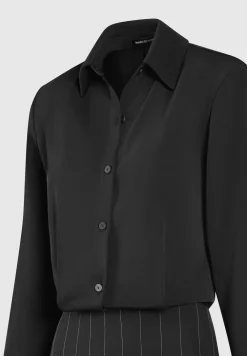 Pinstripe Skirt Shirt Dress