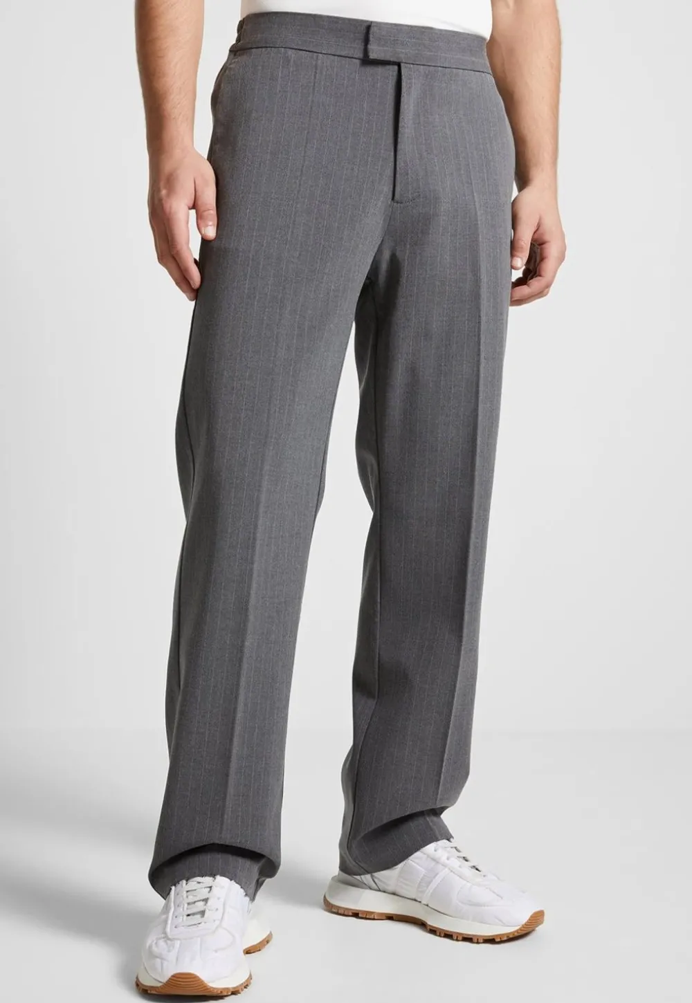 Pinstripe Tailored Trousers