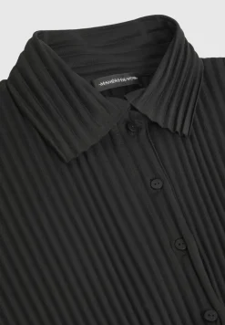 Pleated Cropped Shirt