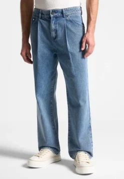 Pleated Jeans - Washed