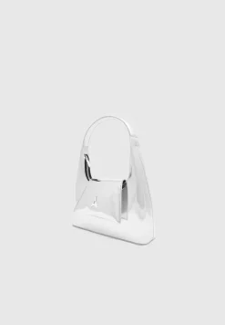 Puffer Shoulder Bag - Silver