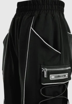 Reflective Piped Cargo Pants