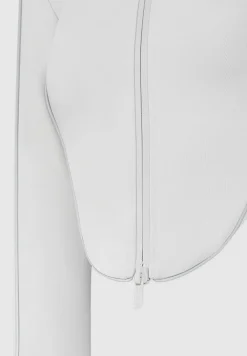 Reflective Piped Long Sleeve Corset Jacket